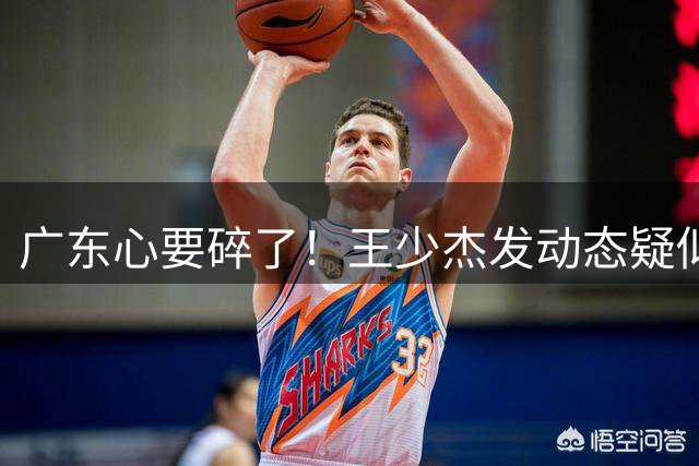 广东心要碎了！王少杰发动态疑似回归北控，下赛季广东内线咋办？